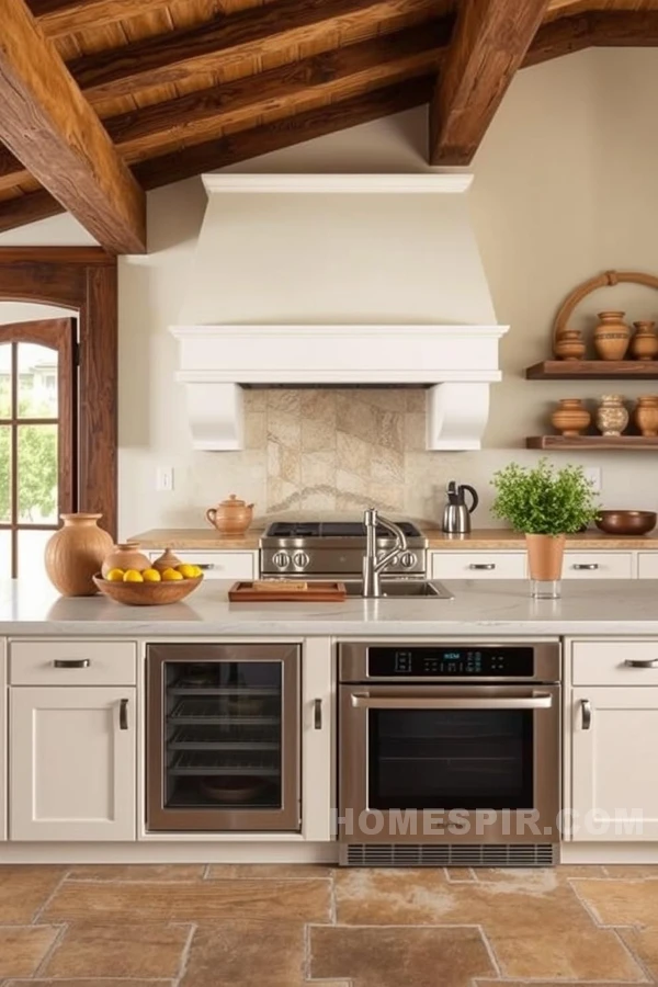 Traditional Heritage and Modern Aesthetic Mediterranean Kitchen