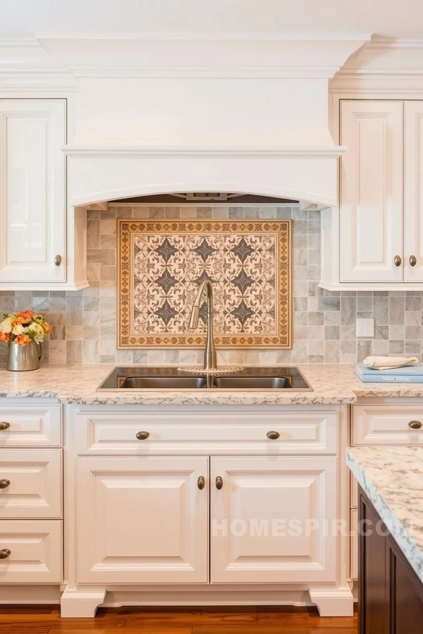 Traditional Kitchen with Elegant Backsplash