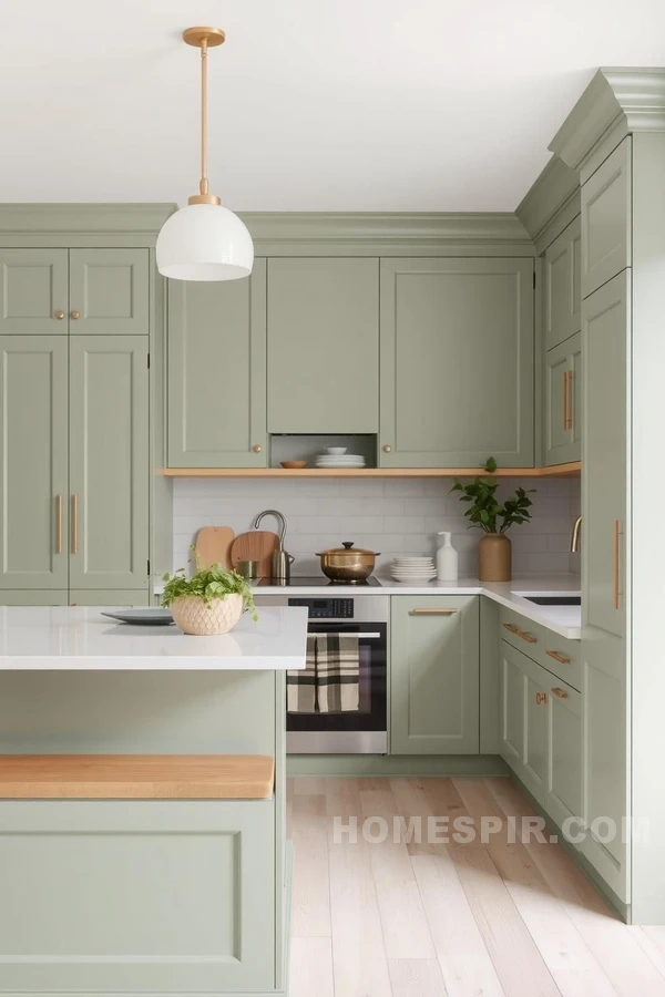 Tranquil Sage Green Kitchen Design