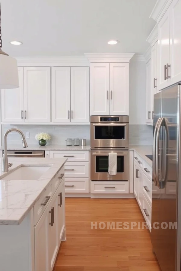 Transitional Kitchen with Shaker Cabinets