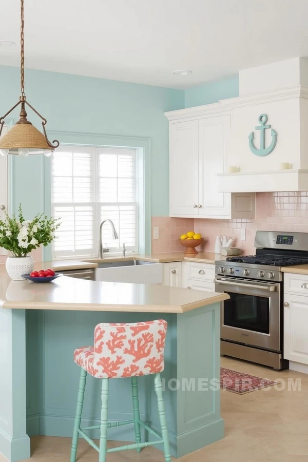 Tropical Beach Elements in Kitchen Design