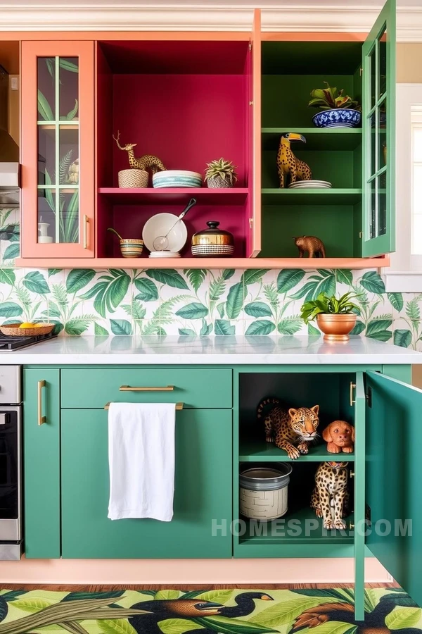 Tropical Jungle Creatures Kitchen Decor