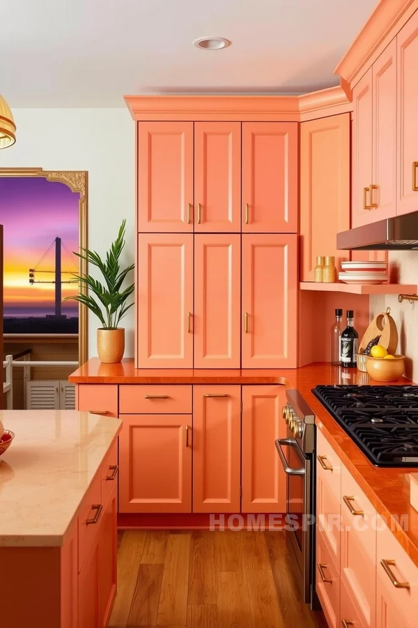 Tropical Sunset Hues in Kitchen Decor