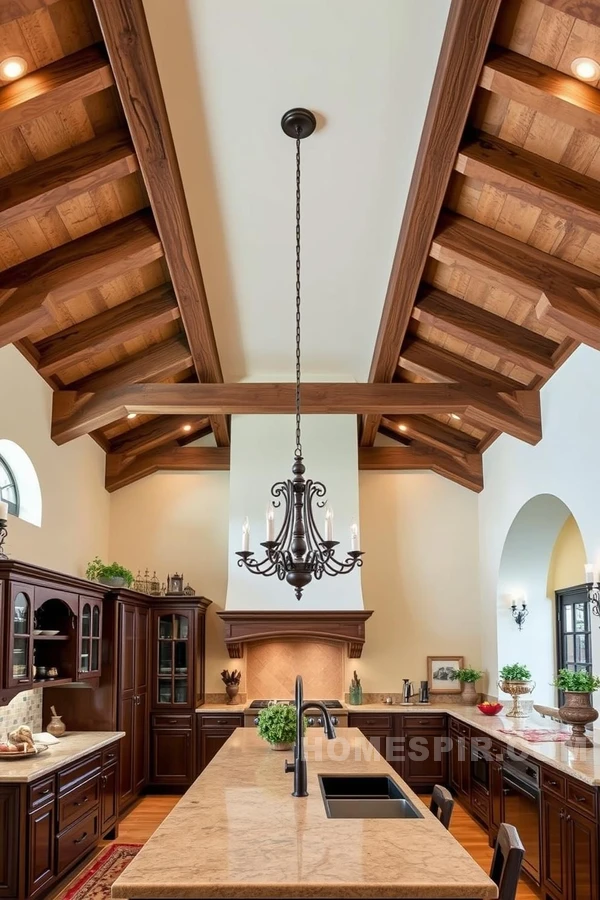 Tuscan Ceiling Architecture with Tradition