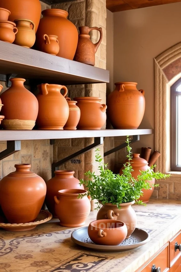 Tuscan Clay Pottery Kitchen Decor