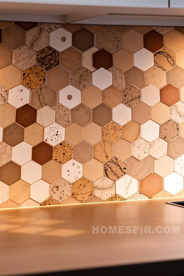 Under-Counter Lighting on Geometric Tiles