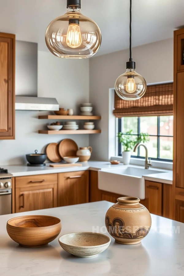 Unique Artisanal Finishes in Kitchen