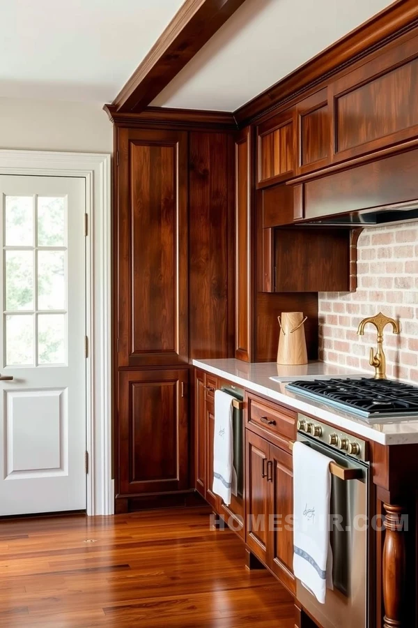 Unique Textures in Creative Colonial Kitchen Design