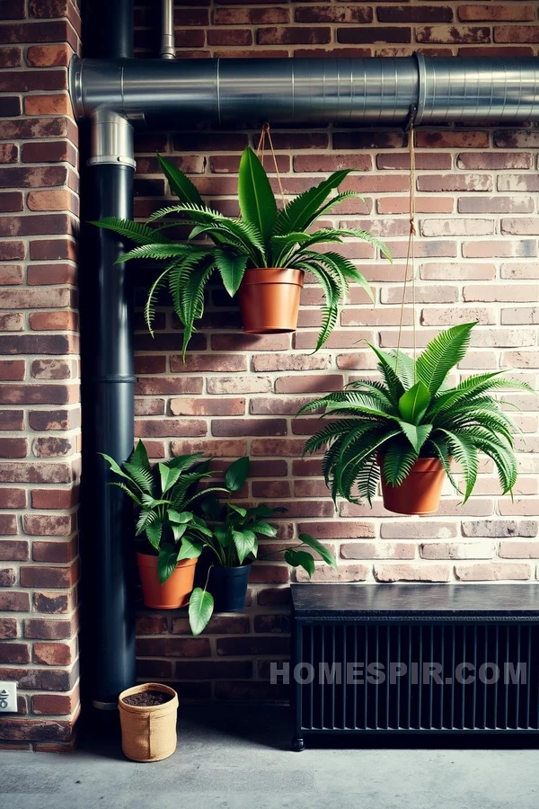 Urban Tropical with Exposed Bricks and Plants