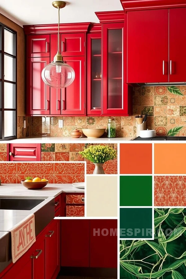 Vibrant Asian Colors in Kitchen Mood Board