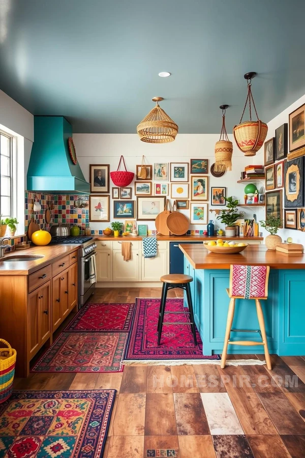 Vibrant Bohemian Kitchen Wonderland