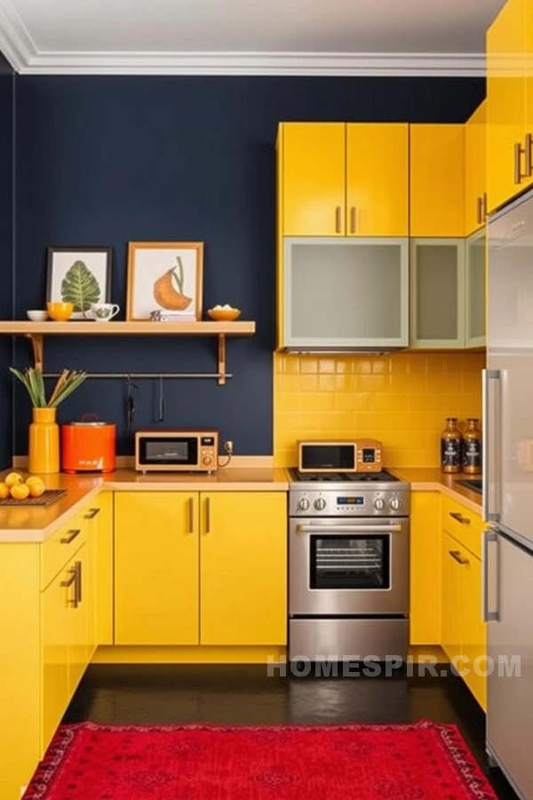 Vibrant Hues for Innovative Kitchen Design