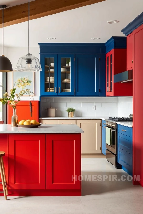 Vibrant Kitchens: Bold and Neutral Color Balance