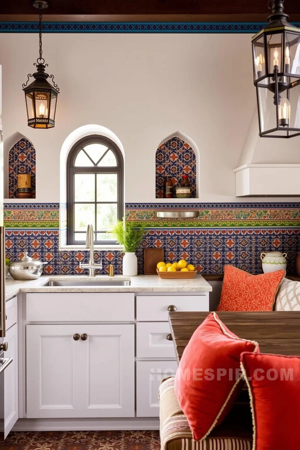 Vibrant Moroccan Tile Patterns in Kitchen Decor