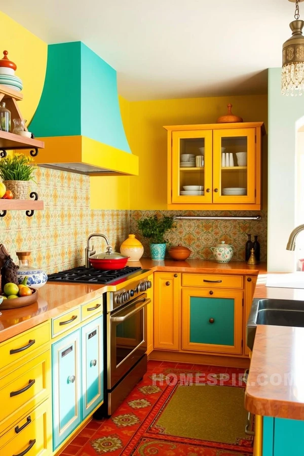 Vibrant Southwestern Colors in Kitchen Design