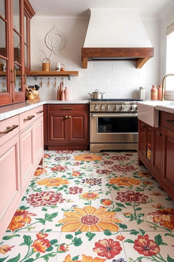 Vibrant Tile Patterns in Kitchen Design