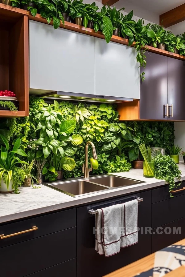 Vibrant Tropical Kitchen Landscape