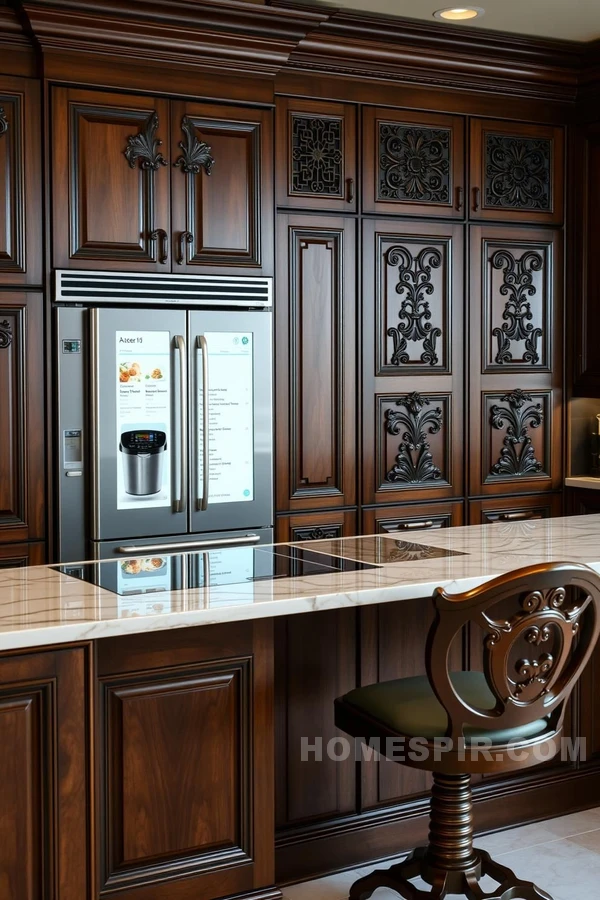 Victorian Bar Stools in Smart Kitchen