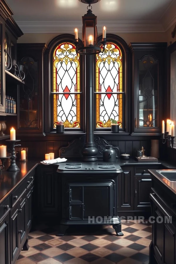 Victorian Gothic Style with Candlelit Charm