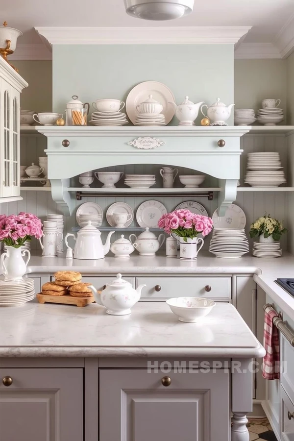 Victorian Kitchen Atmosphere with Soft Hues