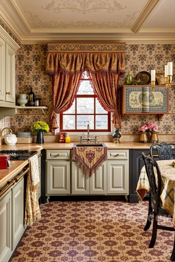 Victorian Kitchen Patterns and Textures