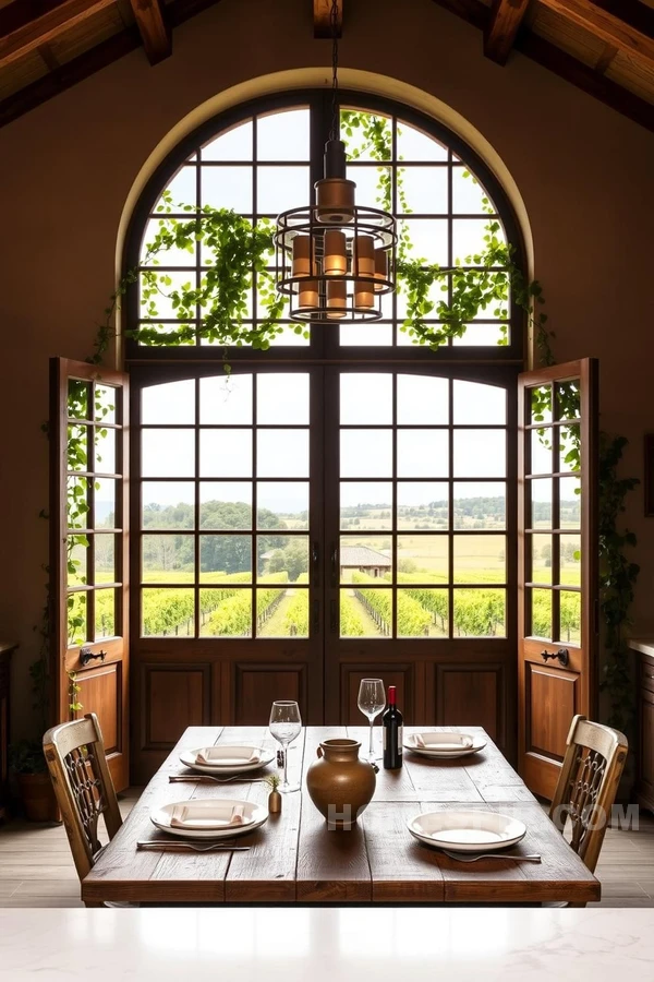 Vineyard View from Tuscan Kitchen Windows