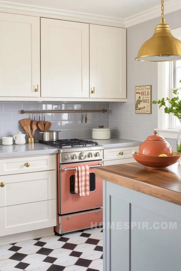 Vintage and Modern in Transitional Kitchen