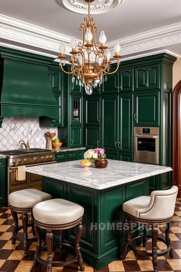 Vintage Artisan Kitchen with Luxurious Touches