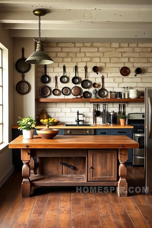 Vintage Charm in Industrial Kitchen Design