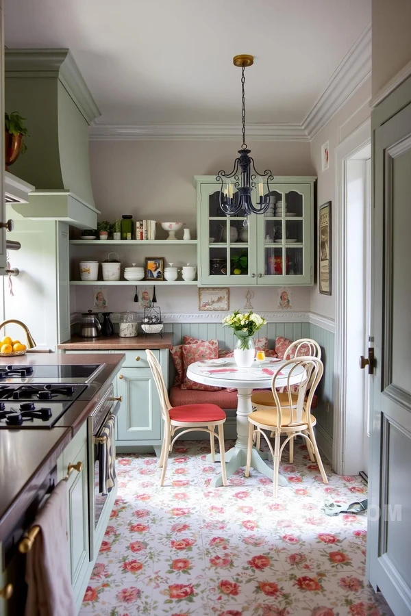 Vintage Charm in Parisian Kitchen