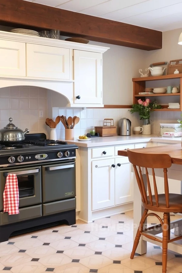 Vintage Charm Meets Modern Tech in Kitchen