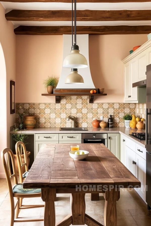 Vintage Charm with Pastel Walls in Mediterranean Design