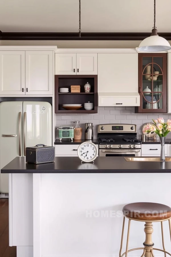 Vintage Decor in a Functional Chic Kitchen