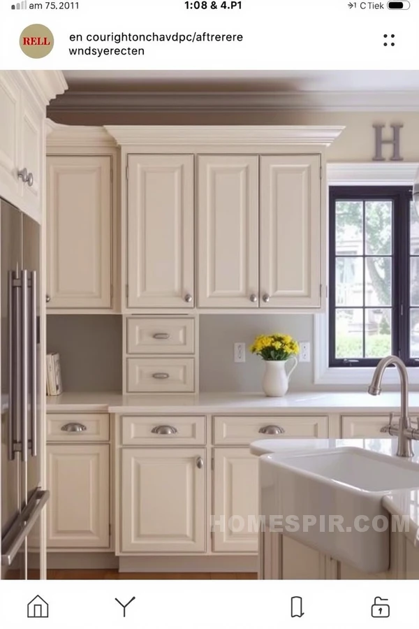 Vintage Feel with Subtle Paneling in Kitchen