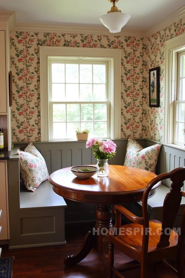 Vintage Floral Wallpaper Colonial