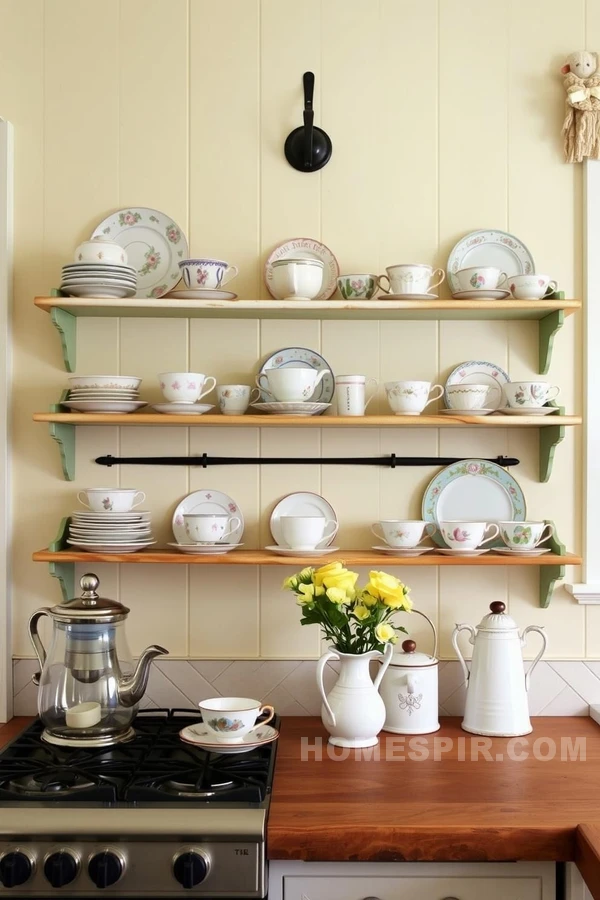 Vintage Inherited Teacups Enhance Cottage Charm