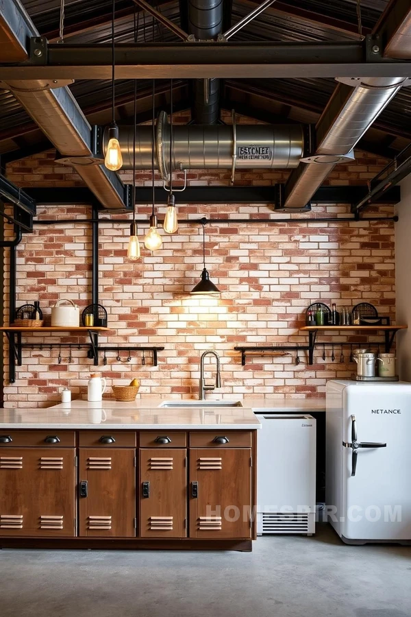 Vintage Lockers and Retro Fridge Design