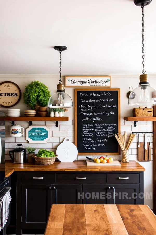 Vintage Signage Rustic Kitchen Touch