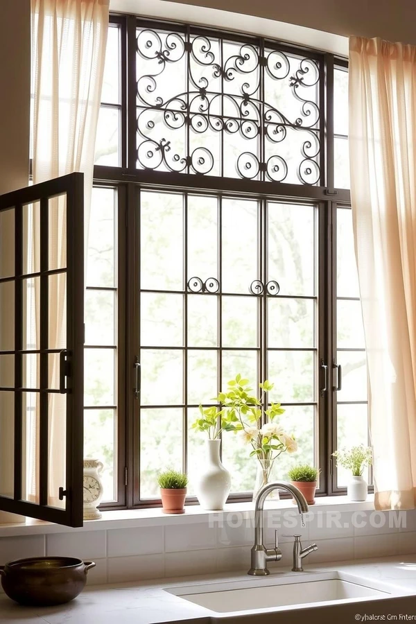 Vintage Vases on Window Sills for Charm