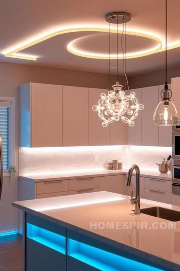 Voice-Activated Chandelier for Smart Kitchens