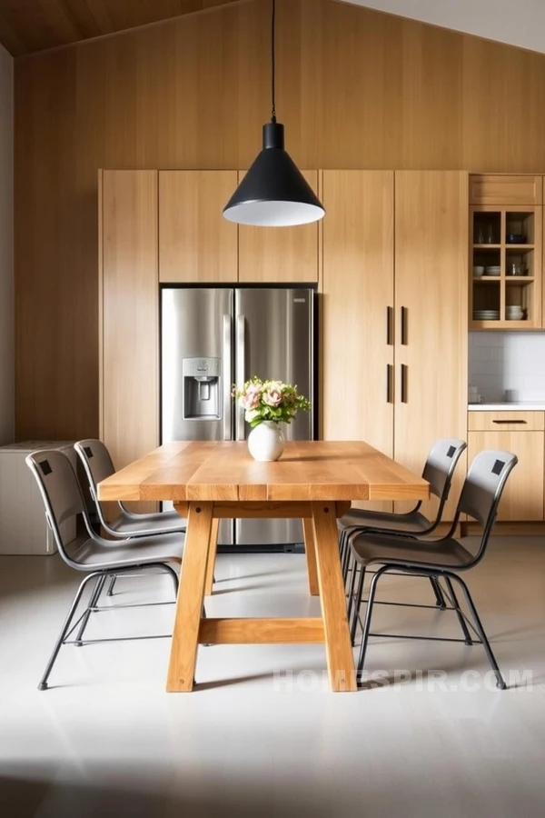 Warm and Cozy Farmhouse Kitchen with Industrial Edge