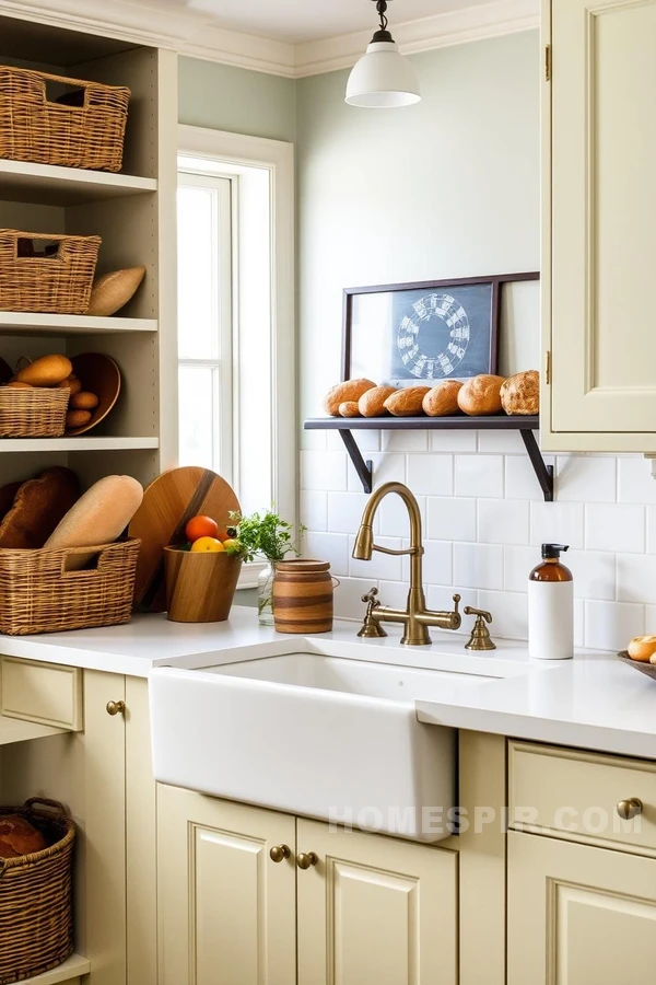 Warm Farmhouse Vibes in Cozy Kitchen Corner