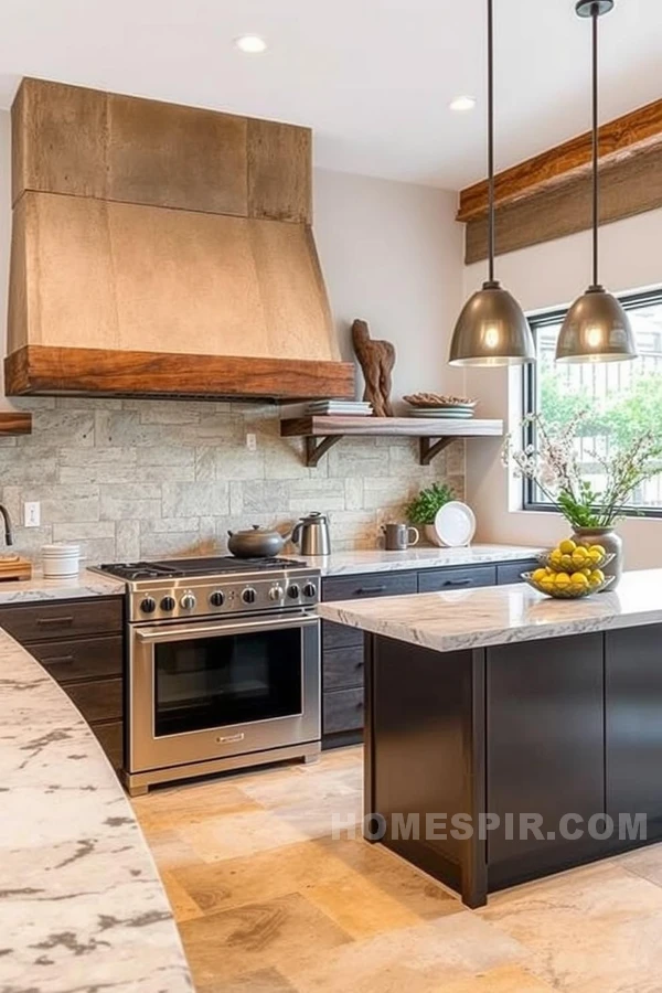 Warm Southwestern Kitchen with Earthy Materials