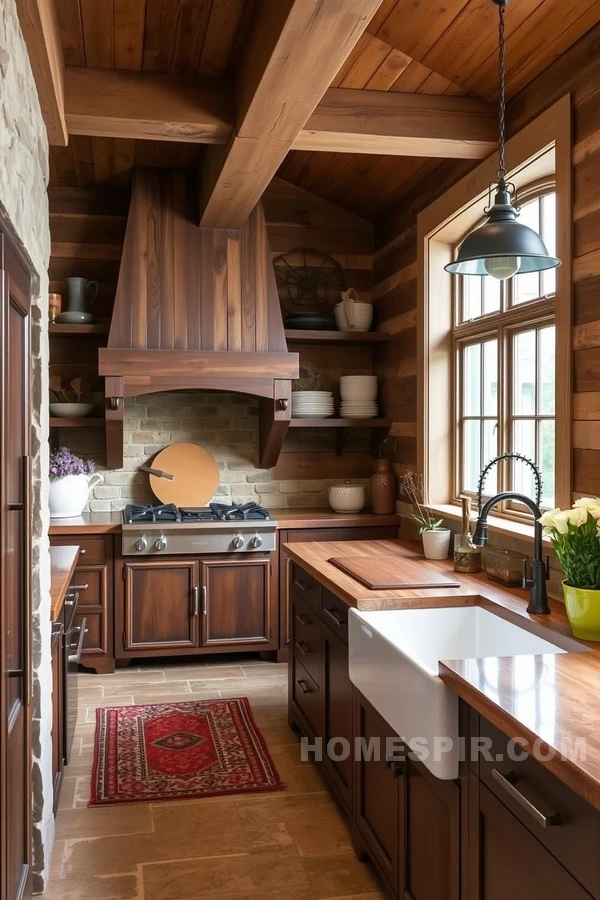 Warm Traditional Kitchen with Rustic Charm