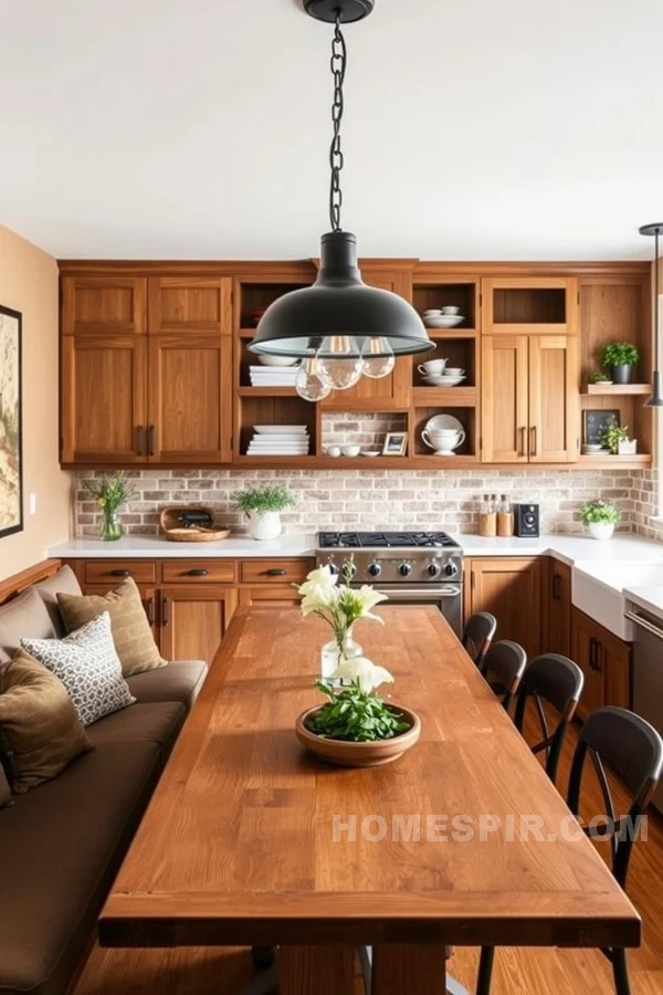 Warm Wooden Elements in Kitchen Design