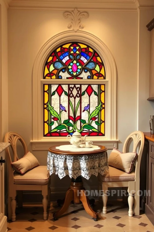 Whimsical Victorian Kitchen Dining Nook