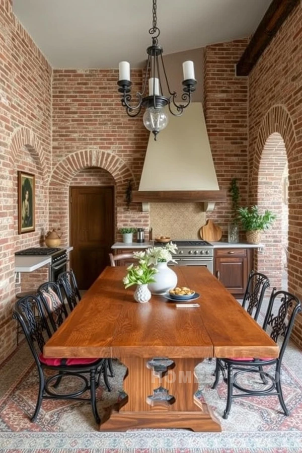 Wrought Iron Accents and Rustic Charm