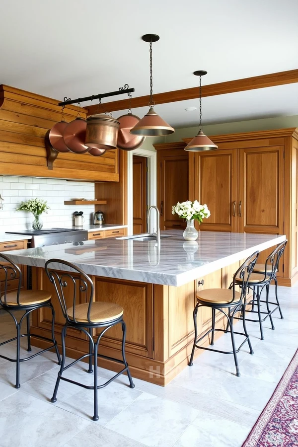 Wrought Iron Rustic Kitchen Glamour