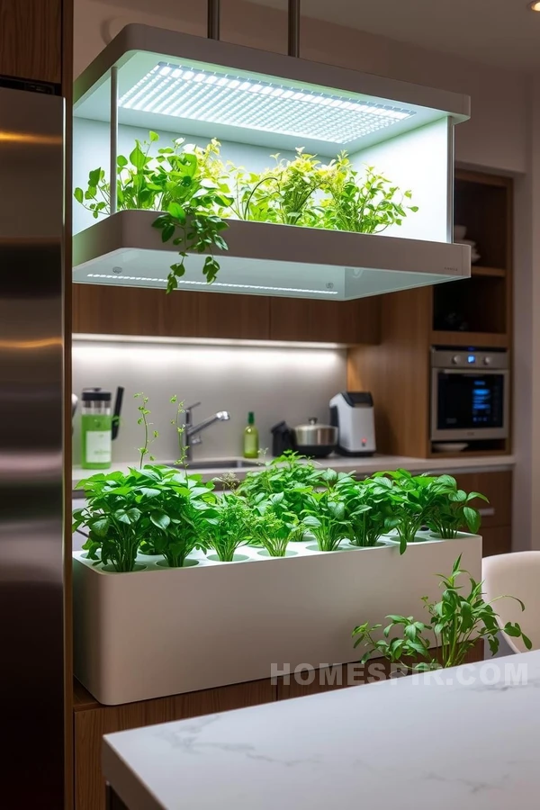 Year-Round Herbs with High-Tech Indoor Gardening