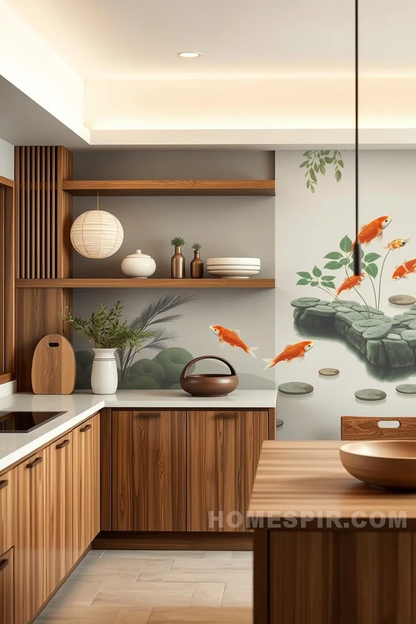 Zen Inspired Kitchen with Tranquil Design